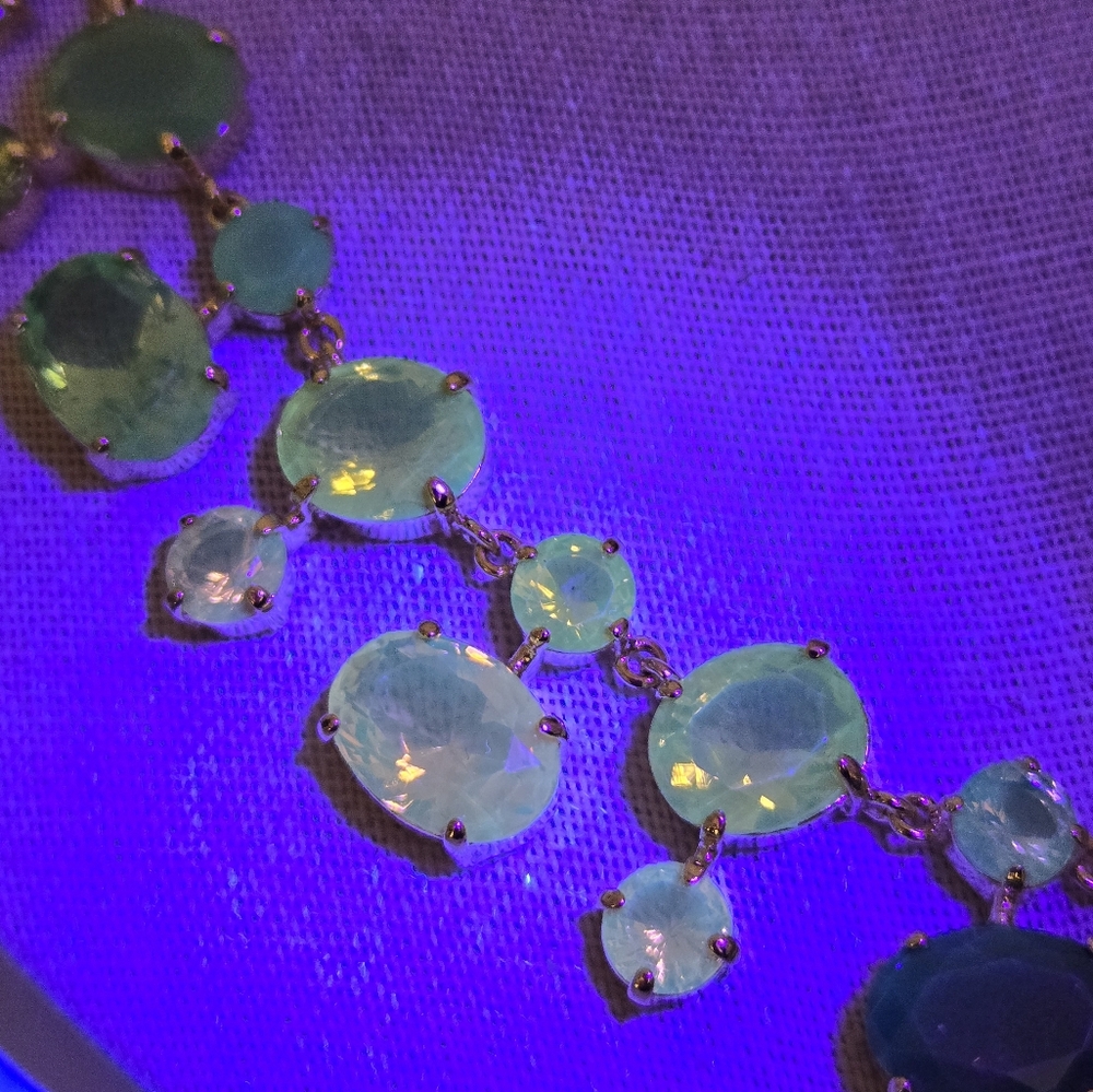 New Carolee Ombre Candy Gold Tone Necklace Multi Colored Pastel Crystal $125 - Picture 13 of 16